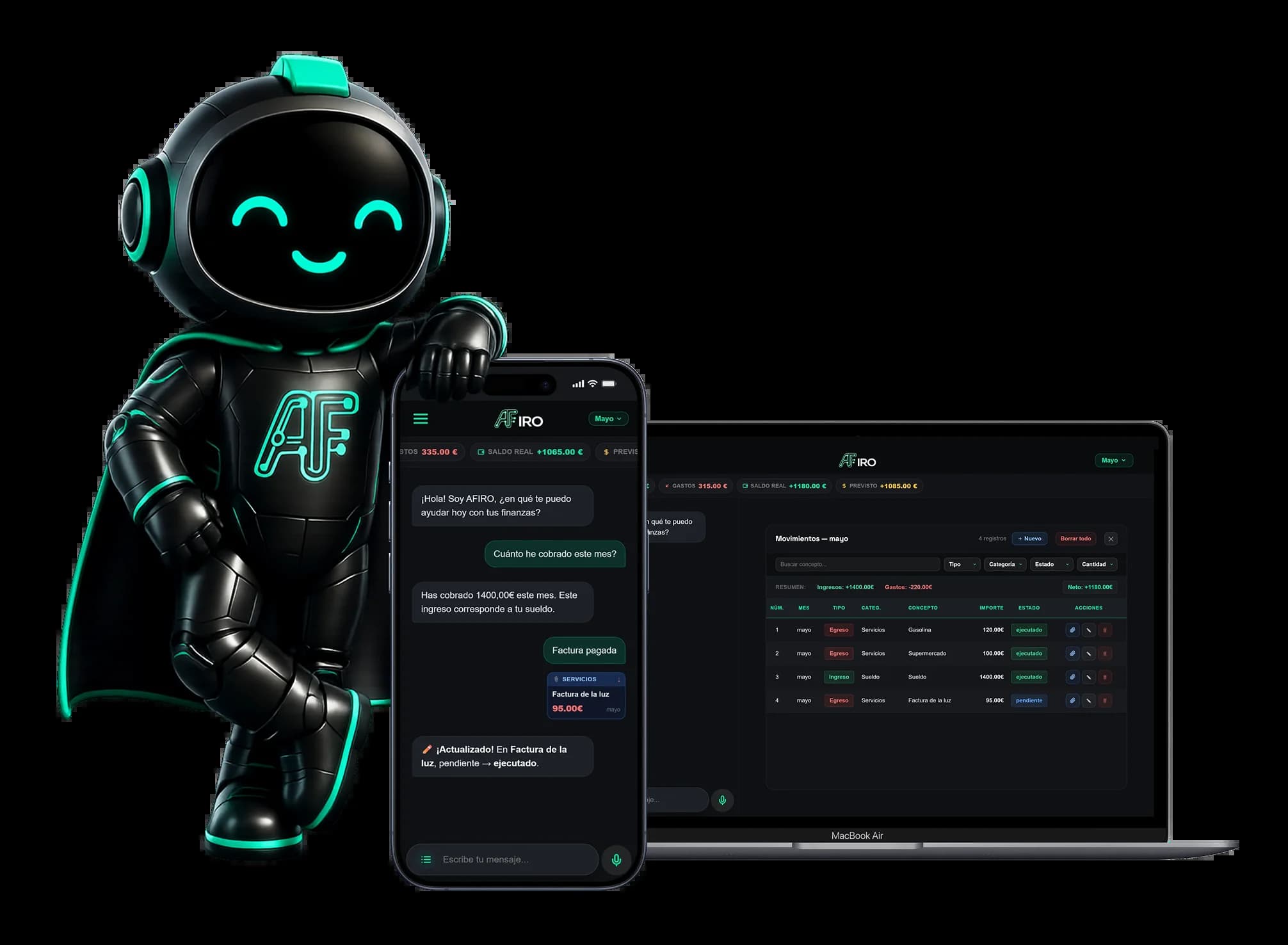 AFIRO — App en móvil y escritorio